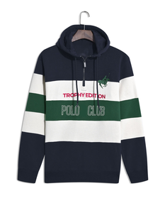 Sweat à capuche pour homme de haute qualité, 100 % coton, respirant, avec logo frontal, poches kangourou, impression personnalisée et poids du tissu - Product Image 1