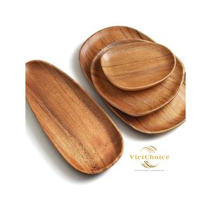 Bon Choix : Plateau Rectangulaire Jetable en Bois Style Japandi Écologique pour Cadeaux, Usage Domestique, Thé, Fruits, Légumes, Desserts - Product Image 3