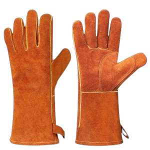 Gants en cuir de vachette renforcé haute performance, ignifuges et réfléchissants, pour les pompiers - Product Image 1