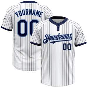 Camiseta de Softbol Personalizada con Transferencia Térmica, Transpirable, 100% Poliéster, con Dos Botones, Mangas Cortas, Nombre del Equipo Personalizado - Product Image 1