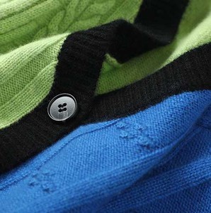 Cárdigan transpirable estilo Old Money con cuello en V para hombre, suéter de punto a rayas estilo universitario con botones, prendas de punto de lujo, Europa - Product Image 5