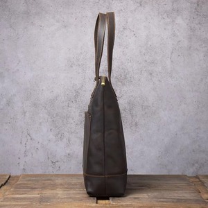 Bolso Tote de Cuero Genuino para Mujer, Gran Capacidad, Nuevo Modelo 2026, Hecho a Mano, Uso Diario, con Cierre, Color y Logotipo Personalizables, LTB-0208 - Product Image 5