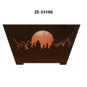 Bol à feu en métal artisanal de qualité supérieure pour jardin, patio, extérieur, feu de camp, décoration paysagère de luxe et chauffage ZE-3310G - Product Image 1