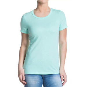 Camiseta Casual 2026 para Mujer, 100% Algodón, con Logotipo Personalizado Bordado, Suave, Cómoda, Elástica, Top Corto, Tallas Grandes, Ecológica, Venta al Por Mayor - Product Image 2
