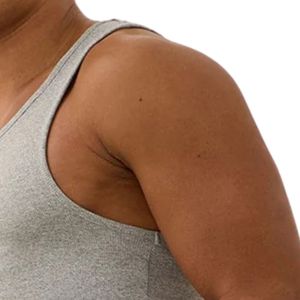 Camiseta sin mangas gris acanalada para hombre, camiseta deportiva para gimnasio, ajuste muscular, ropa deportiva para entrenamiento y fitness - Product Image 5