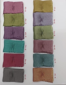 Tela de poliéster Vichitra Silk Plain Print, ligera, 60GSM, tejida, en stock, para confección de ropa, kurti, vestido, sari, para mujeres y niñas. - Product Image 6