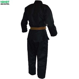 Uniforme de Taekwondo de Tejido Perla de Alta Resistencia, Unisex, para Entrenamiento, Chaqueta Cruzada Negra, Nuevo - Product Image 4