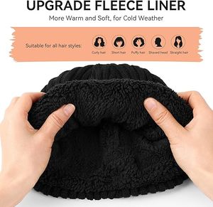 Gorro de Punto de Invierno al por Mayor, Gorro con Logo Personalizado, Gorro Cálido con Puño, Gorro Unisex de Punto Acanalado, Gorro de Invierno con Bordado Personalizado - Product Image 4