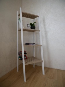Estante de Escalera de Madera y Metal para Uso Diario, Organizador de Estudio, Estante de Almacenamiento para Oficina, Escuela, Biblioteca, Hecho a Mano en India - Product Image 3