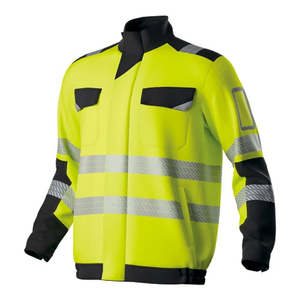 Veste de travail haute visibilité de qualité supérieure, fabriquée par un fabricant sur mesure pour une livraison directe en usine pour les travaux routiers. - Product Image 2