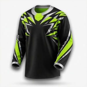 Jersey de Hockey sobre Hielo Sublimado Personalizado para Hombre, Manga Larga, Cuello en V, Poliéster que Absorbe la Humedad, Diseño con Bloques de Color - Product Image 2