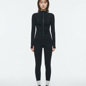 Pantalon de yoga et de sport taille basse pour femme, gainant, sans couture, respirant, séchage rapide, couleur unie, contrôle du ventre, vente en gros - Product Image 4