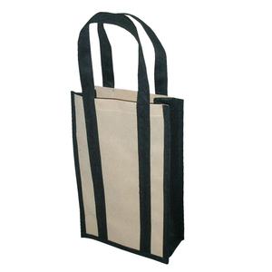 Logo personnalisé PP non tissé 2 bouteilles de vin sac de bouteille de luxe pour mariage Souvinier cadeau Swag sacs pour la vente en gros - Product Image 1