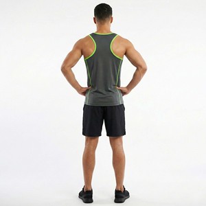 Camiseta Deportiva Personalizada al por Mayor para Hombre, Transpirable, de Malla, Tipo Stringer, 100% Algodón, Ecológica, de Secado Rápido - Product Image 5