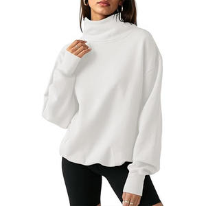 Premium women full sleeve sweatshirt thick <b>brushed</b> interior soft fabric perfect for modern layering - Product Image 1