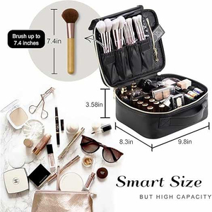 Eco-Friendly Fashion Custom Cotton Canvas Zipper Pouches Large Capacity Reusable Soft Handle Foldable <b>Makeup</b> Cosmetic Bags Logo - Product Image 2