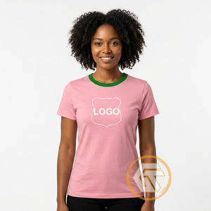T-shirt de sororité Alpha Kappa pour femme en gros - 100 % coton jersey respirant, écologique, anti-plis, vêtement d'été - Product Image 1