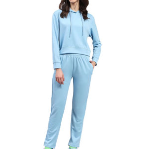 Conjunto Deportivo de Dos Piezas para Mujer, Estilo Holgado, Liso, de Alta Calidad, 100% Algodón, Felpa Técnica, en Pakistán - Product Image 1