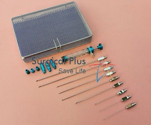 Set de 17 piezas para trasplante de grasa facial con sistema de succión Lipo Luer Lock en caja estéril, CERTIFICADO CE - Product Image 2