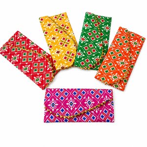 Printed Fabric <b>Envelope</b> for Wedding Shagun <b>Gift</b>, Designer Handmade Cash Cover, Traditional Festive <b>Gift</b> <b>Envelope</b> - Product Image 1