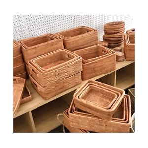 Meilleures ventes 2026 : Plateaux en rotin minimalistes pour repas et fêtes modernes – 100 % faits main, propres, sûrs, certifiés écologiques, décoration verte - Product Image 6