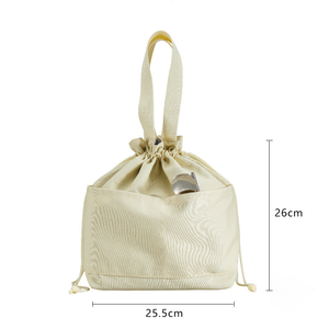 Bolsa de almuerzo con cordón, bolsa de almuerzo portátil, bolsa de almuerzo de lona con revestimiento de aluminio - Product Image 2