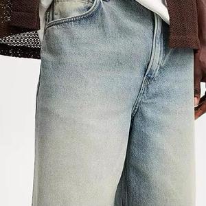 Summer New Men Fashion Stretch Causal Short Denim Shorts Blue Black Denim Shorts High Streetwear Fashionwear Men Denim Shorts - Product Image 3