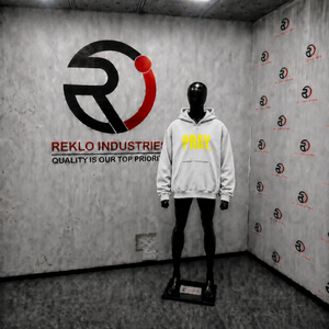 Silver Oversized Pray Graphic <b>Hoodie</b> <b>Yellow</b> Letter Print Streetwear Pullover Sweatshirt Unisex Casual Fashion Hooded Top For <b>Men</b> - Product Image 3