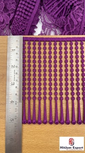 Fabricante de Tela de Encaje con Flecos Personalizados, Proveedor de Encaje de Pestañas, Material para Vestidos de Novia, Textil de Moda Africana OEM - Product Image 3