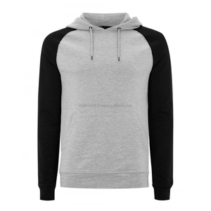 Sweat à capuche molletonné gris et noir pour homme, style athlétique décontracté, avec poches, disponible en OEM/ODM, idéal pour l'hiver et le streetwear. - Product Image 1