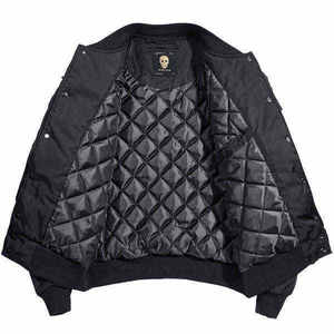 Men's Techwear Tactical Bomber <b>Jacket</b> Streetwear Cargo Windbreaker Urban Punk Gothic Patchwork Outerwear Utility Flight Coat - Product Image 4