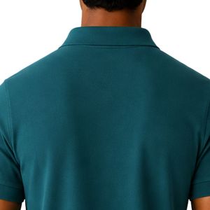 Polo de Hombre Verde Turquesa con Cierre, Diseño de Logotipo Personalizado, Manga Corta, Mezcla de Algodón Premium, Polo de Golf Casual de Lujo, OEM, Moda - Product Image 5