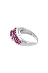 Anillo de Zafiro Azul en Plata de Ley 92.5 KLSR-10678 - Product Image 5