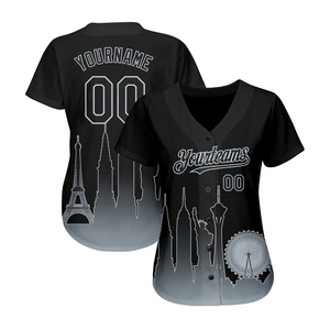 เสื้อเบสบอลชาย แขนสั้น คอวี ระบายอากาศ แห้งเร็ว ทรงปกติ เสื้อยืดลำลองสำหรับเล่นกีฬา โพลีเอสเตอร์ 100% TRENDION APPARELS - Product Image 2