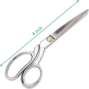 <b>8</b> Inch Premium Stainless Steel Tailor's Scissors Industrial DIY Grade Steel Handle For Shearing <b>Iron</b> Material For Snipping - Product Image 2