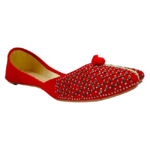 Oferta Especial: Zapatos Jutti Khussa Punjabi Personalizados para Boda, Zapatos Jutti Khussa para Mujer, Zapatos Indios, Calzado Elegante para Bodas de Verano - Product Image 2