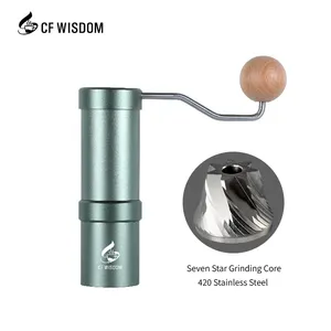 Available Stock Adjustable Setting Stainless Steel Hand Manual Coffee Makers Mill Coffee Grinder