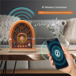 Radio rétro vintage NS-7228BT NNS avec haut-parleur, Bluetooth, USB, TF, <span class=keywords><strong>FM</strong></span>, AM, SW, radio de bureau portable décorative - Product Image 3