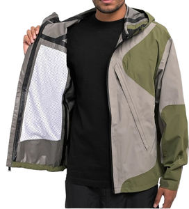 Casual Wear Hot Sales Custom Men's Outdoor Hooded Waterproof <b>Windbreaker</b> Jackets for Hiking Breathable Sportswear for <b>Camping</b> - Product Image 4