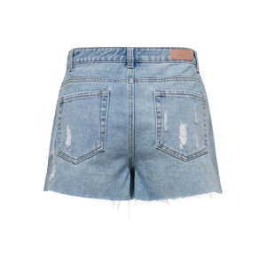 Novedad de Verano: Shorts Vaqueros Asimétricos Unisex de Alta Calidad en Azul Claro, Transpirables, con Tela Encerada, Estilo Falda - Product Image 3