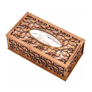 Wooden Napkin Holder <b>Square</b> Base Curved Panel Toothpick Storage Upright Napkin Organizer Smooth Finish <b>Kitchen</b> Dining <b>Table</b> - Product Image 6