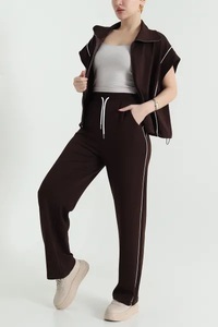 Conjunto Deportivo Especial para Mujer, Talla Grande, Estilo Urbano, Maternidad, 100% Algodón, Sólido, Reversible, Transpirable y Ecológico - Product Image 4
