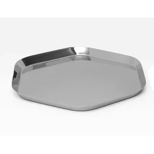 Handmade Metal Tray for Luxury Living Room Decor and Contemporary Styling CollectionEco-Friendly <b>Ceramic</b> Round American Style - Product Image 1