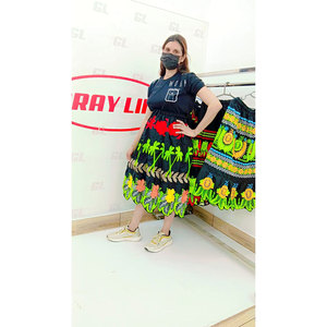 Hot Sale Customized Design Casual Elegant Vintage Women <b>Skirt</b> <b>Elastic</b> Waistband Holiday Midi <b>Skirt</b> For Women - Product Image 4