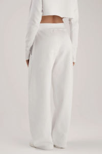 Customized <b>Women</b> Straight Wide Leg Sweatpants 100% Cotton Fleece Track Pants <b>Trousers</b> <b>women's</b> Sweatpants <b>women's</b> joggers pants - Product Image 3