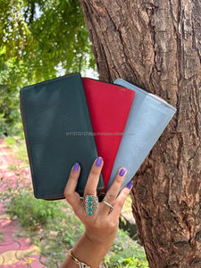 Nuevo bolso de mano de cuero de Color arcoíris reciclado hecho a mano Real para mujer, monedero multiusos de Color rechoncho elegante, tarjetero ATM, carteras de moda - Product Image 3