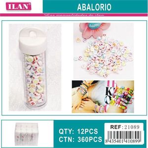 Perline a forma di lettera in barattolo, 12 pezzi, colori assortiti per la creazione di gioielli fai da te - Product Image 3