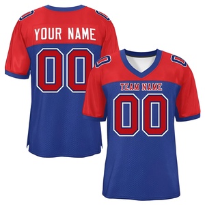 Maillot de football américain personnalisé de haute qualité 2026, vente en gros, pour hommes, manches courtes, séchage rapide, sublimation, OEM - Product Image 2