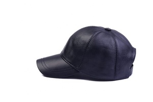 Handcrafted Soft Leather <b>Caps</b> Stylish Clubwear Customized Made New Trendy High Quality <b>Flat</b> <b>Cap</b> Sporty Adjustable Breathable - Product Image 4
