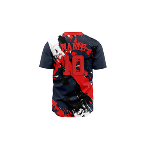 เสื้อเบสบอลเด็กแบบสั่งทำพร้อมโลโก้และชื่อ  ขายส่งแบบซับลิเมชั่น ชุดเบสบอลและซอฟต์บอล เสื้อเจอร์ซีย์เบสบอล - Product Image 4